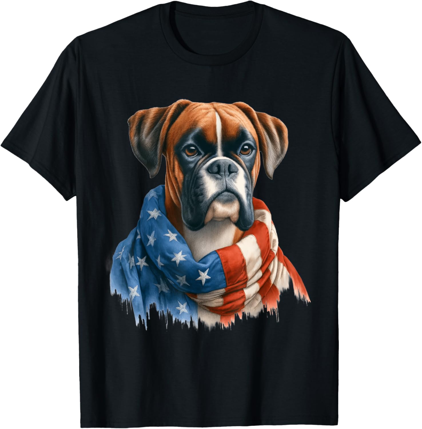Boxer American Flag Patriotic Boxer Dog Lover 4Th Of July