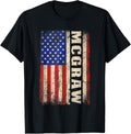Mcgraw Last Name Shirt Mcgraw Name American Flag