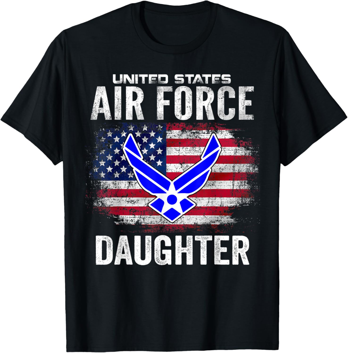 United States Air Force Daughter With American Flag Gift