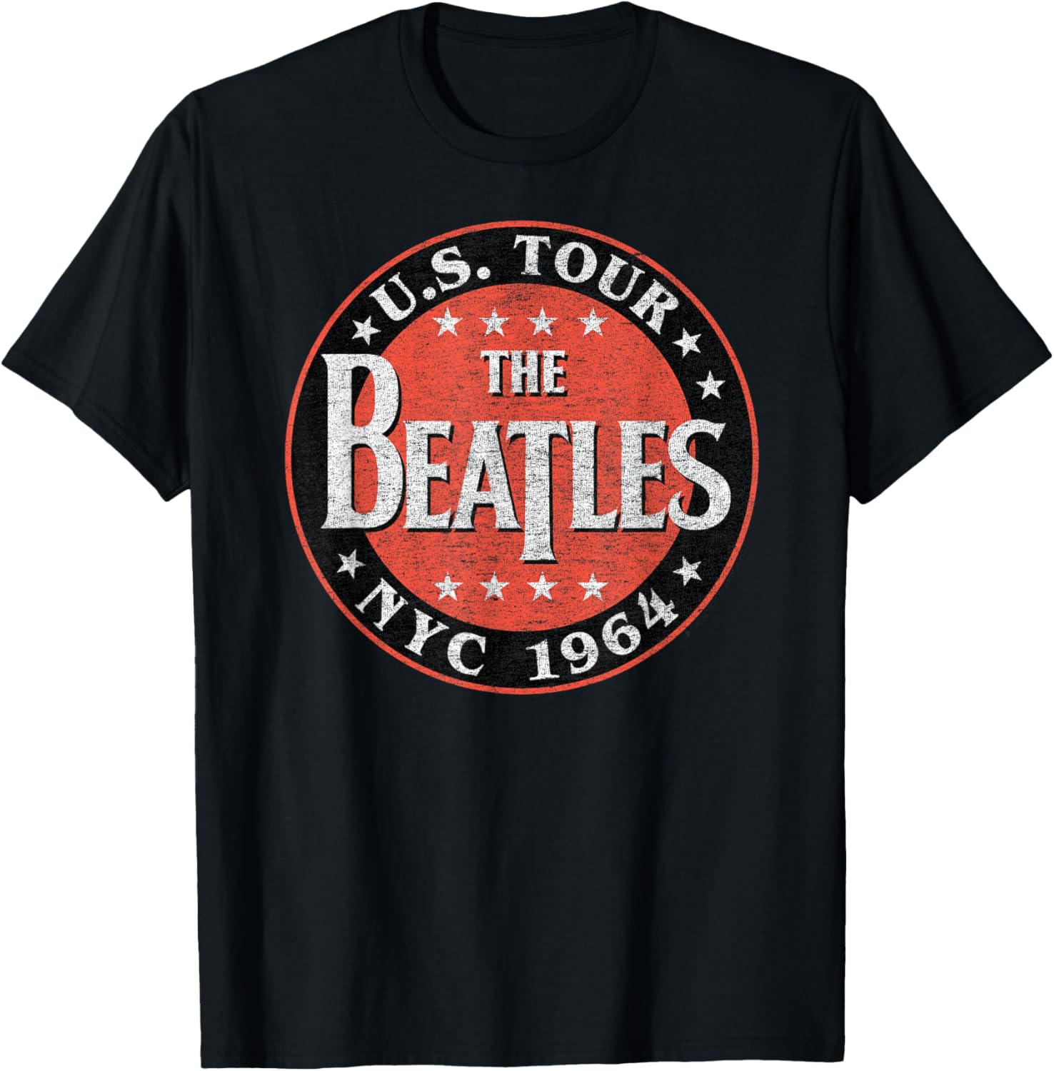 The Beatles Us Tour Nyc 1964 Short Sleeve
