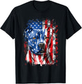 Abab Patriotic Pitbull Dog Lover Owner 4Th Of July Retro Pitbull Dog American Flag Independence Day July 4Th