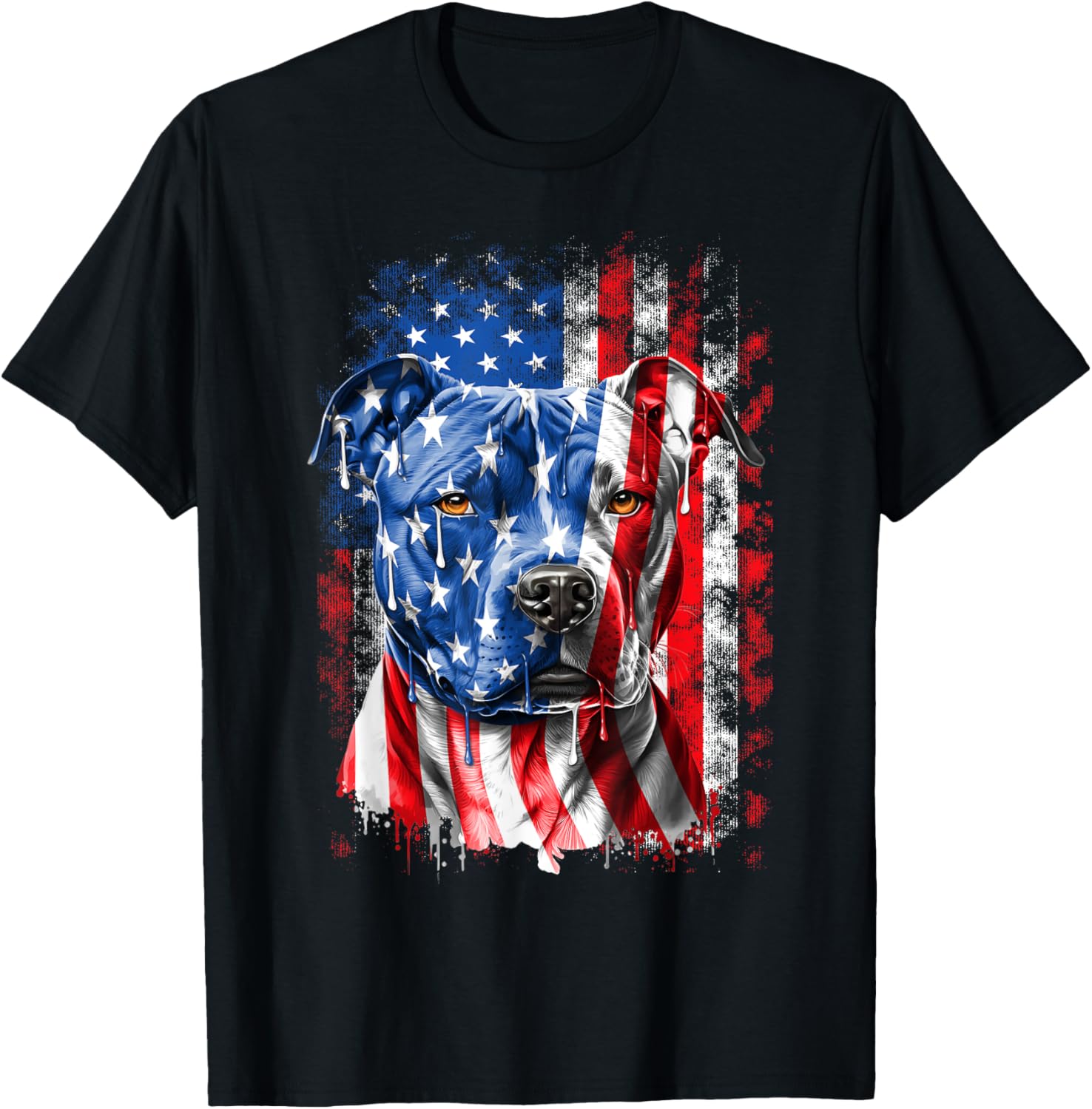 Abab Patriotic Pitbull Dog Lover Owner 4Th Of July Retro Pitbull Dog American Flag Independence Day July 4Th