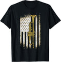 Trumpet American Flag Usa Trumpet Player Marching Band Gift