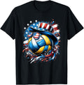 Volleyball Us American Flag Patriotic 4Th Of July