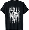 Patriotic Pitbull American Flag Dog Lover