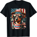 Cute Vintage Patriotic Dachshund Dog Retro 4Th Of July Usa