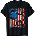 Moose Usa American Flag 4Th Of July Men Women Retro Vintage