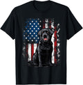 American Black Labrador Usa Flag Lab Owner