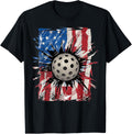 Pickleball Lovers 4Th Of July American Flag Pickle Ball Usa