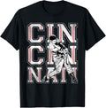 Retro Cincinnati American Flag Distressed Baseball Fans