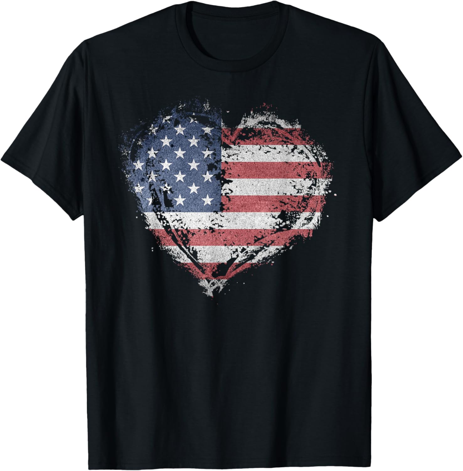 Vintage Usa Heart Shape American Flag Stylish Design