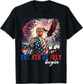 Let The 4Th Of July Begin Independence Day Trump Usa Flag