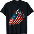 Patriotic Fighter Jet Airplane Usa Flag 4Th Of July
