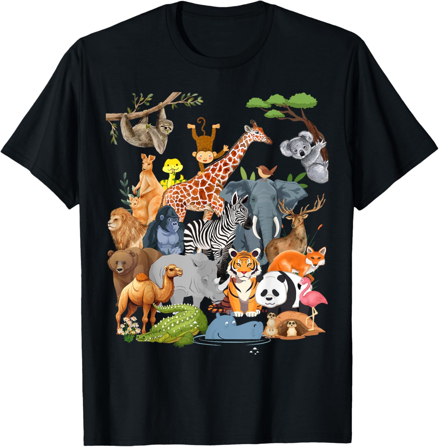 Men Women And Kids Wildlife Zoo Day Party Cute 22 Animals