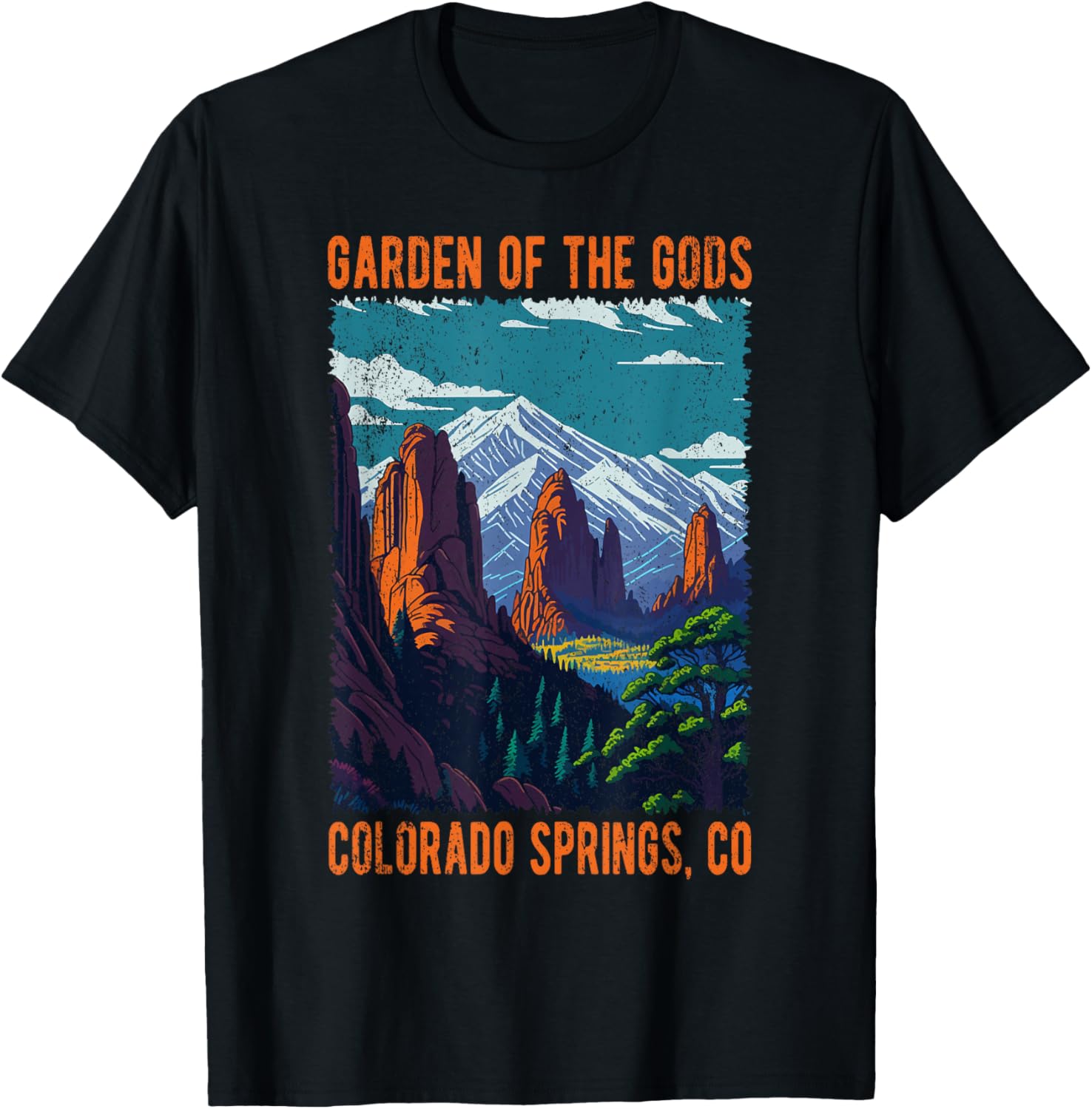 Garden Of The Gods Colorado Springs Co Usa Distressed Design