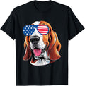 Basset Hound Dog American Usa Flag Patriotic 4Th July Puppy