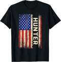 Hunter Last Name Shirt Hunter Name American Flag