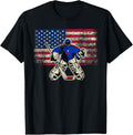 Vintage Ice Hockey Goalie Usa Flag Gift For Goalie