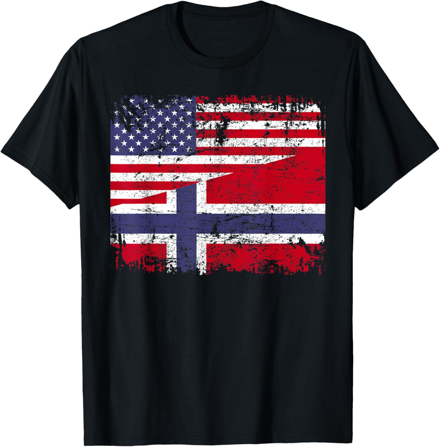 Norwegian Roots Half American Flag Usa Norway Flag