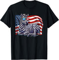 Zebra Usa Flag Animals Lovers Patriotic Sunglasses Vintage