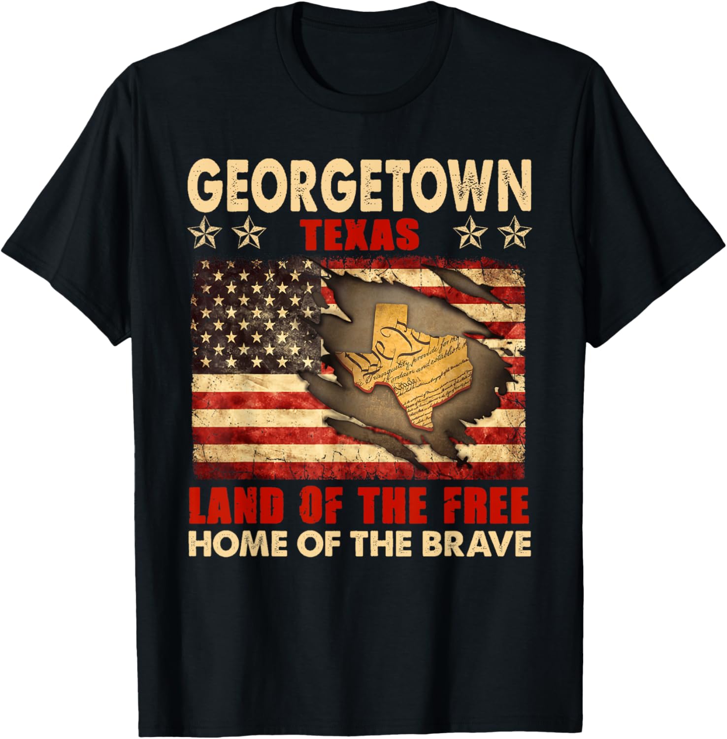 Georgetown Texas Usa Flag 4Th Of July