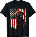 4Th July American Flag Patriotic Chocolate Labrador Lover