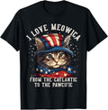 4Th Of July Patriotic American Flag Meowica Cat Mom