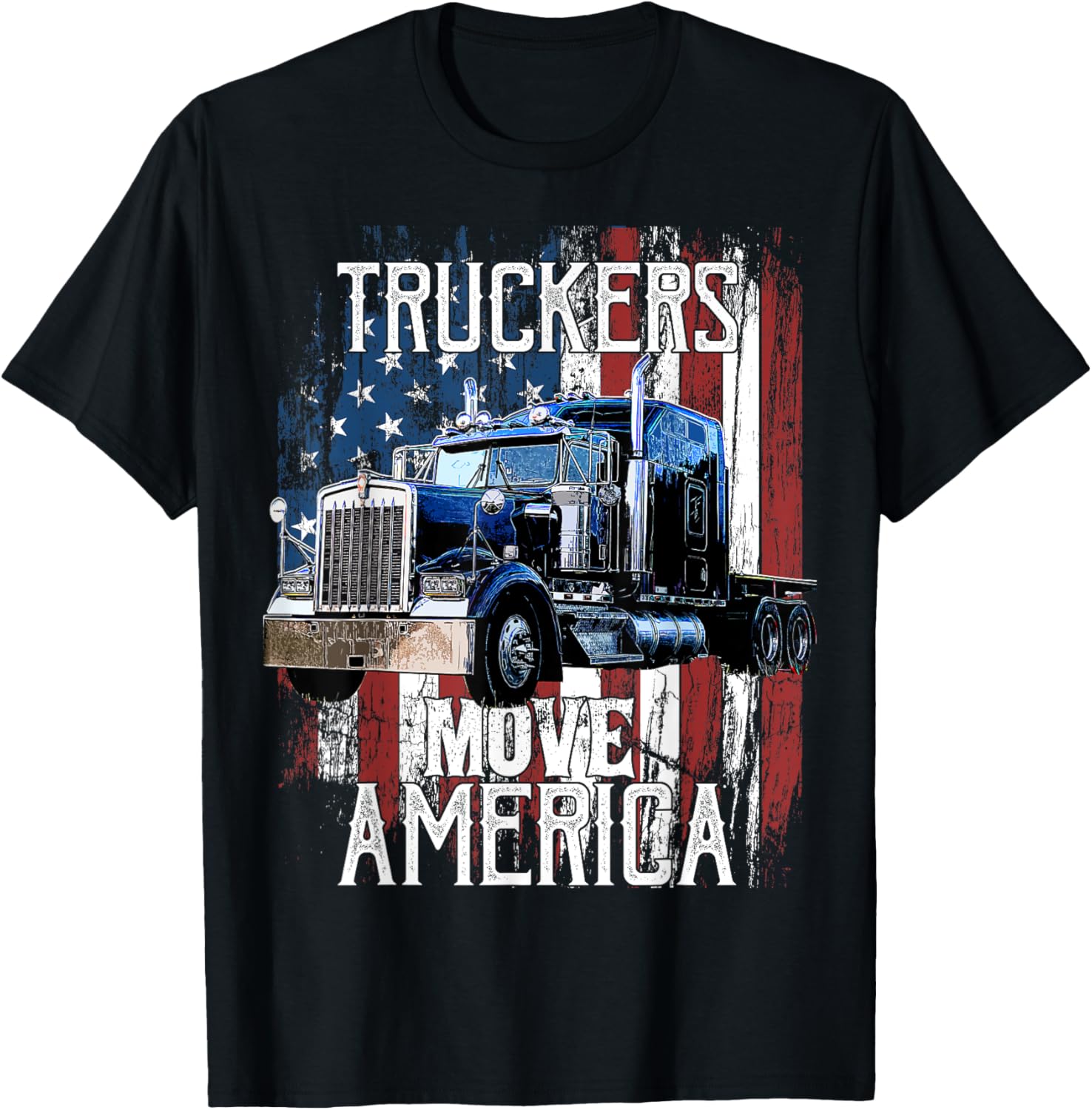 Trucker American Flag Truck Driver Shirt Truck Driver Gift