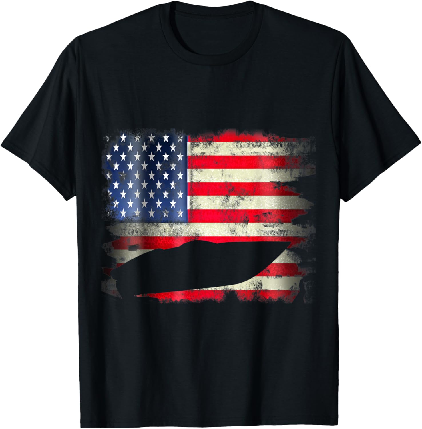 Motor Boat Patriotic Usa American Flag 4Th Of July Gift