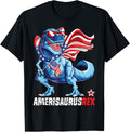 Dinosaur 4Th Of July Boys Girls Men Amerisaurus T Rex Funny