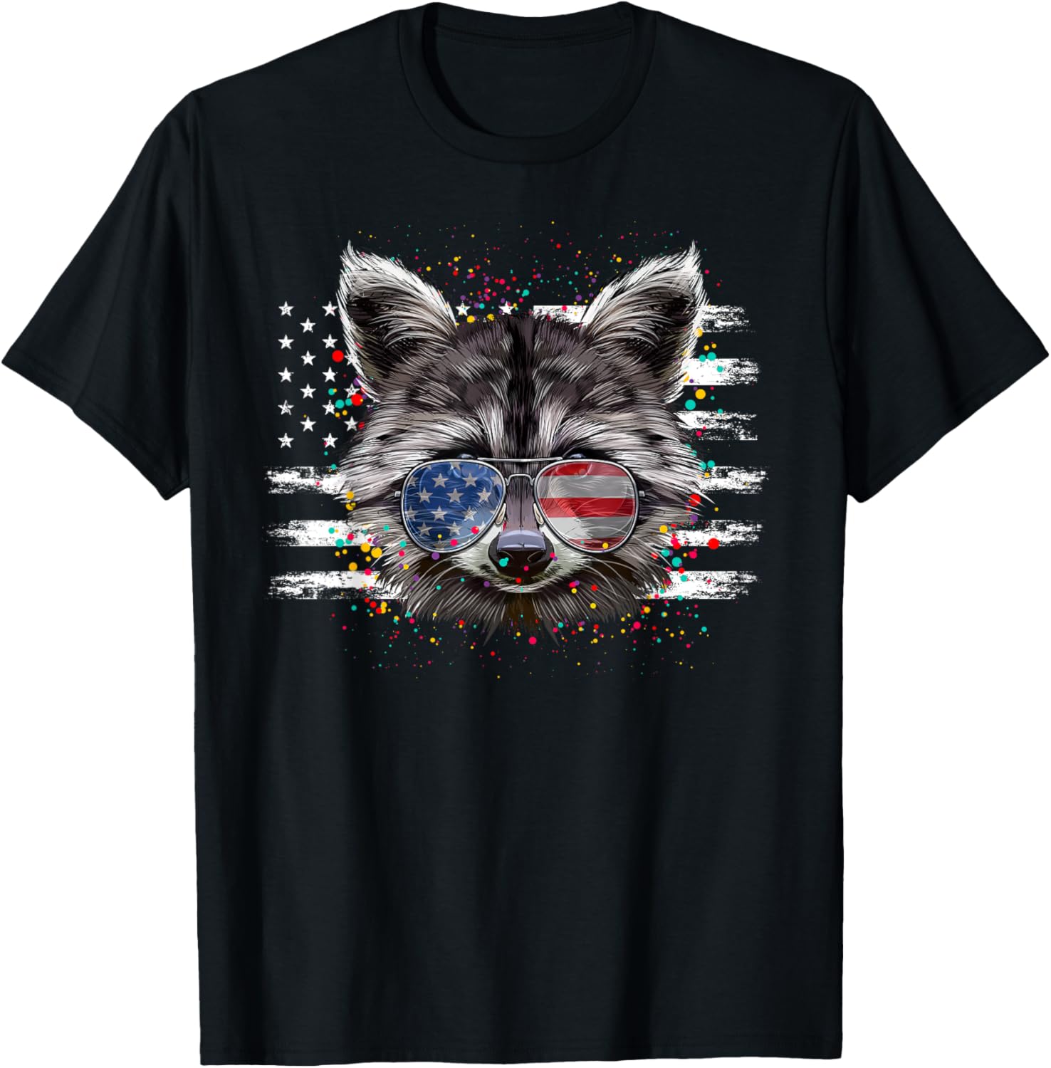 Raccoon 4Th Of July Sunglasses Patriotic Usa Flag