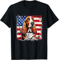 American Flag Basset Hound Usa Vintage 4Th Of July