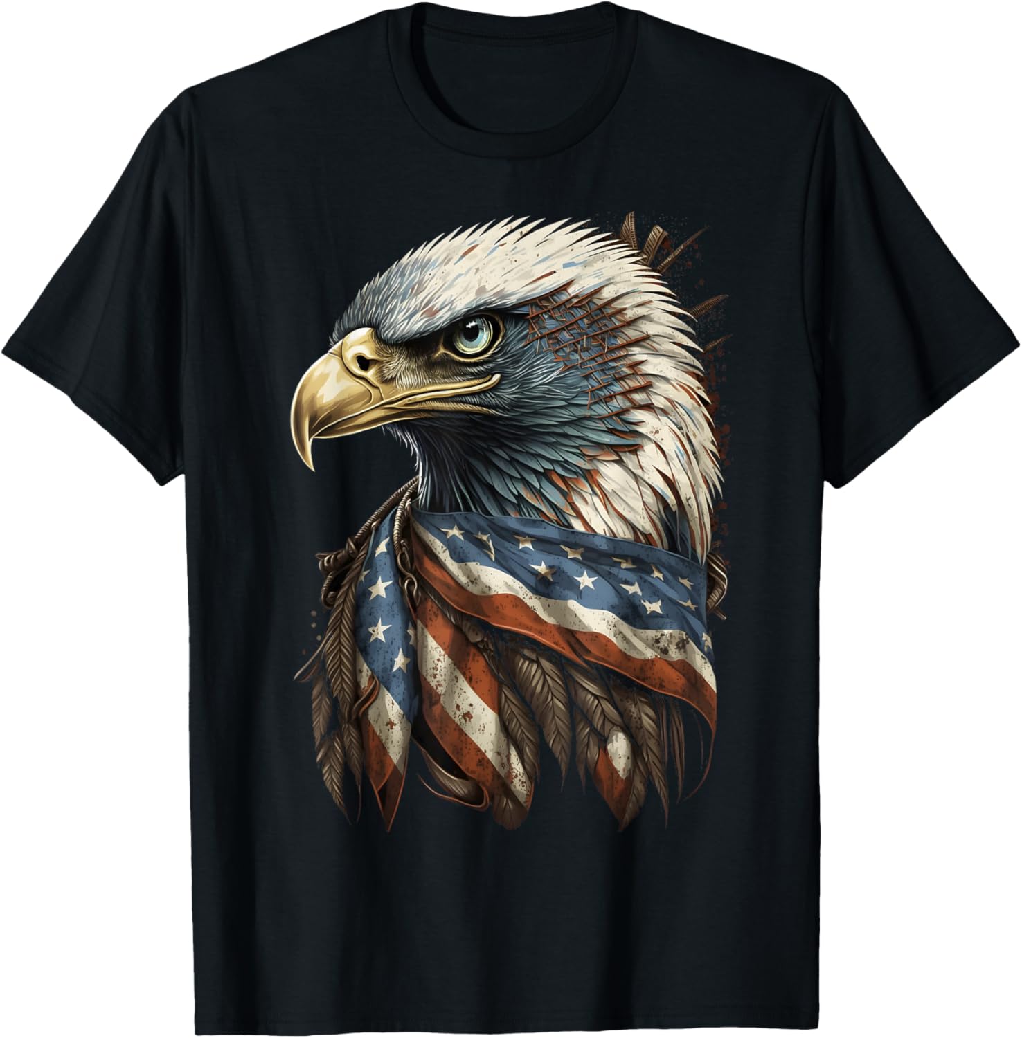 Patriotic Bald Eagle 4Th Of July Men Usa American Flag