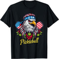 Eagle Mullet Pickleball Lovers 4Th Of July Usa American Flag