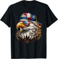 Cool Patriotic Bald Eagle Usa Flag Sunglasses Trucker Hat