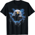 Bald Eagle Bird Nature Usa Lightning