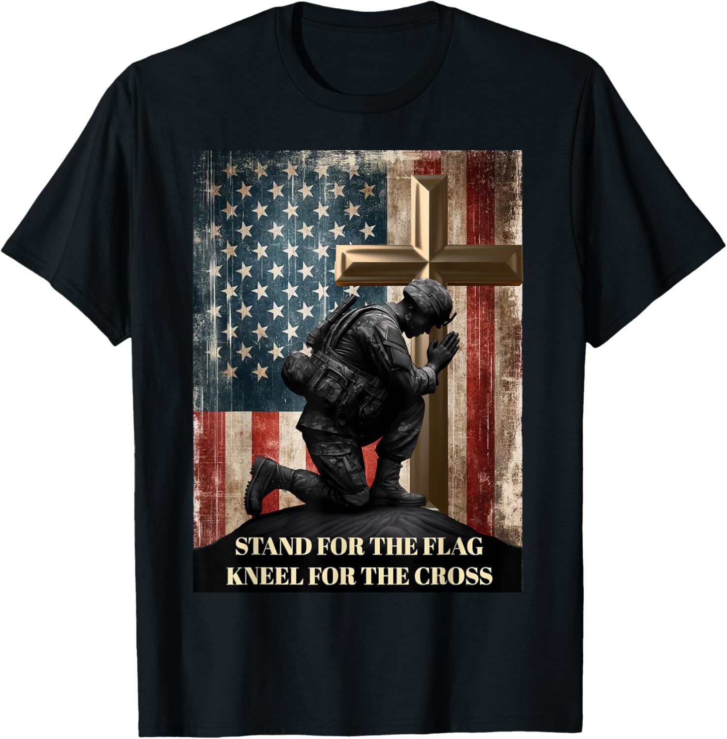 I Stand For The Flag And Kneel For The Cross Us Flag Usa