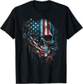 Usa America Skull America Patriot Skeleton