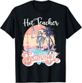 Hot Teacher Summer Skeleton Windsurfing Beach Vintage