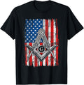 Masonic Usa American Flag Square Compass Freemason