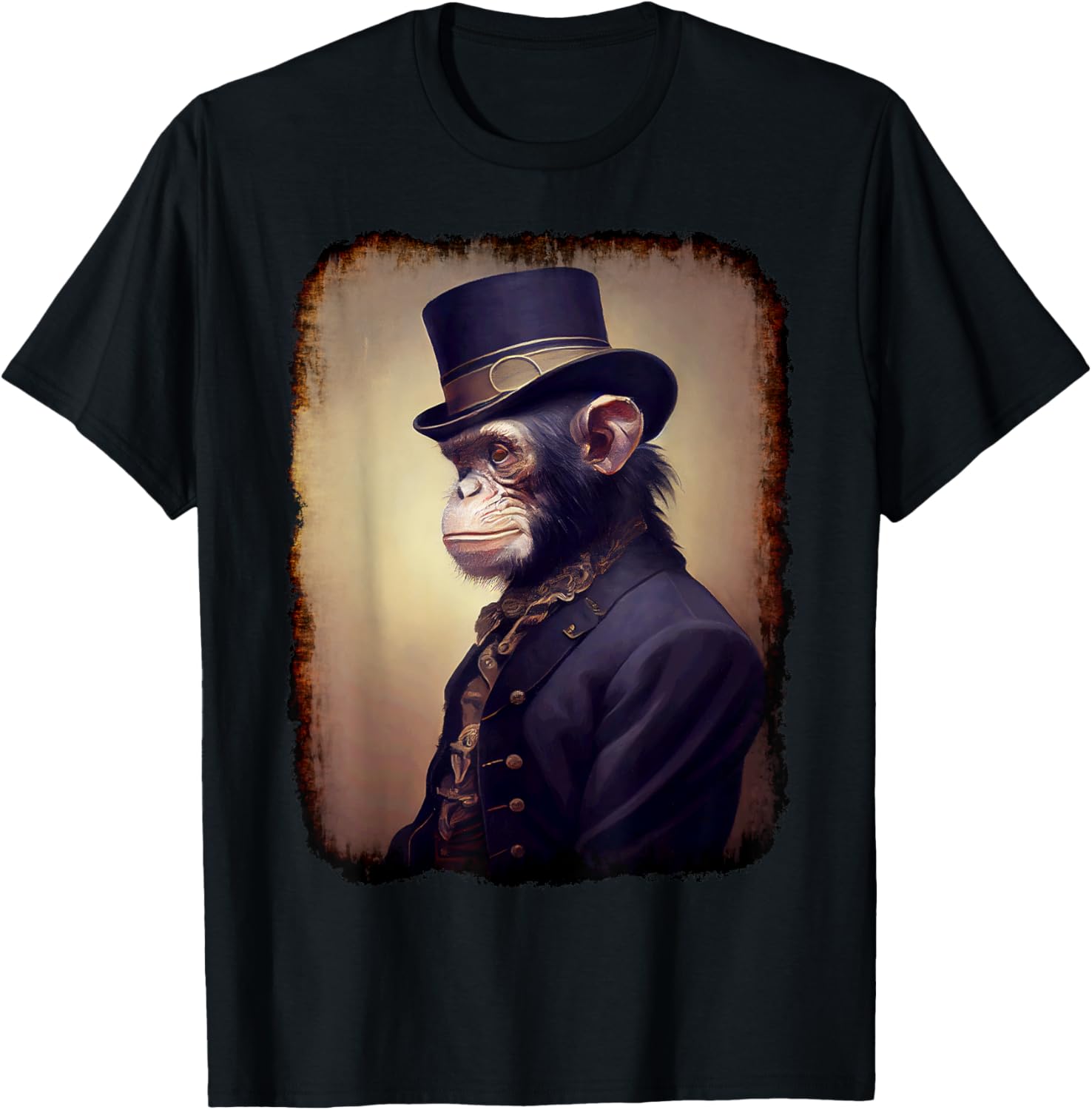 Victorian Style Portrait Of A Chimpanzee, Steampunk, Monkey