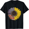 Sunflower Us American Flag Vintage Graphic 4Th Of July