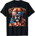 Boxer Dog Usa Flag Sunglasses Patriotic Dog 4Th Of July