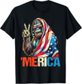 Bigfoot Rock American Flag Patriotic 4Th Of July