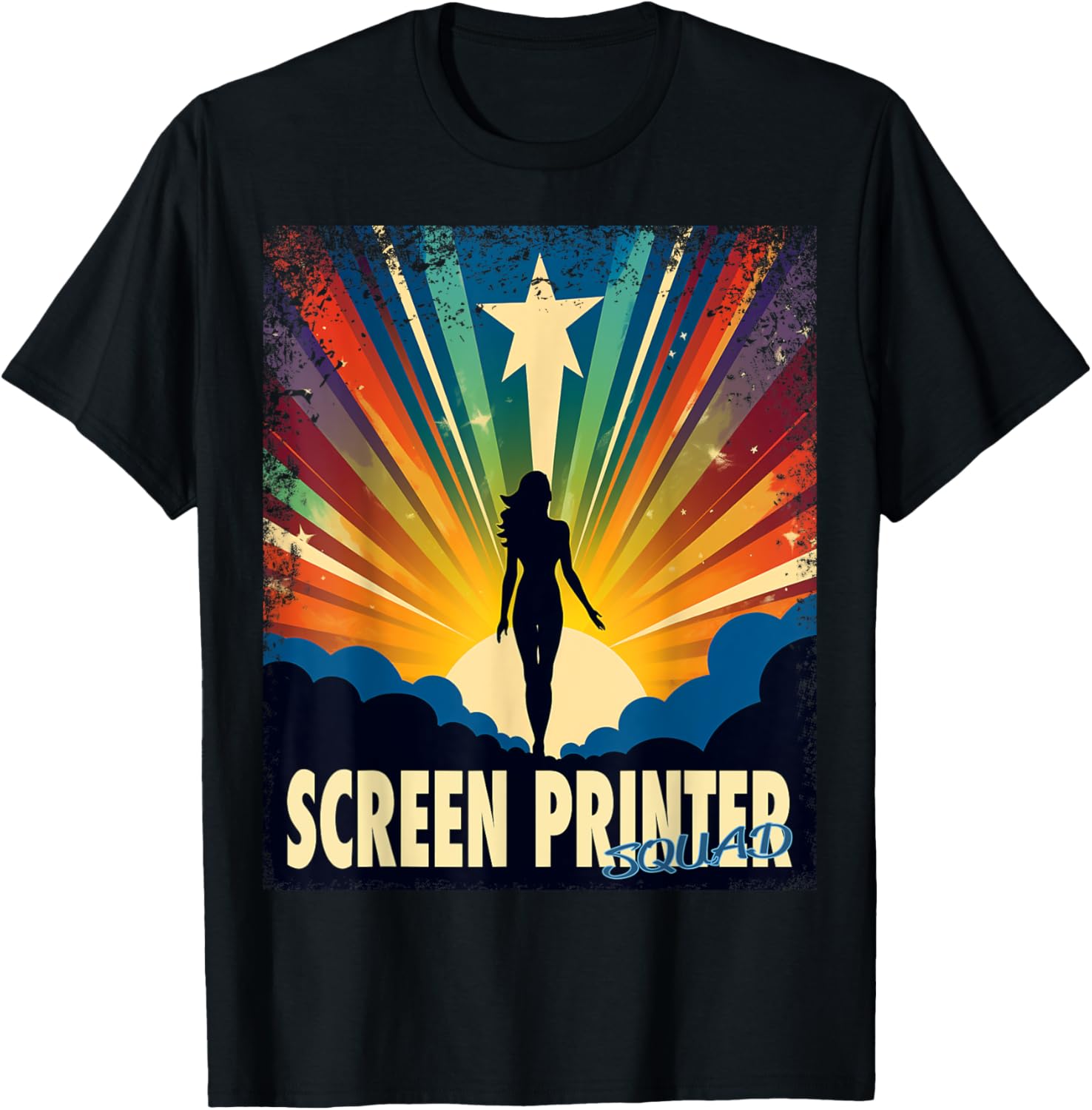 Screen Printer Funny Female Hero Job Women