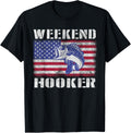 Weekend Hooker Fishing Fishermen American Flag