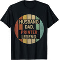 Husband Dad Printer Legend Vintage Fathers Day