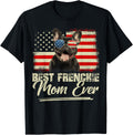 Retro Best Frenchie Mom Ever Mommy Usa Flag Mothers Day