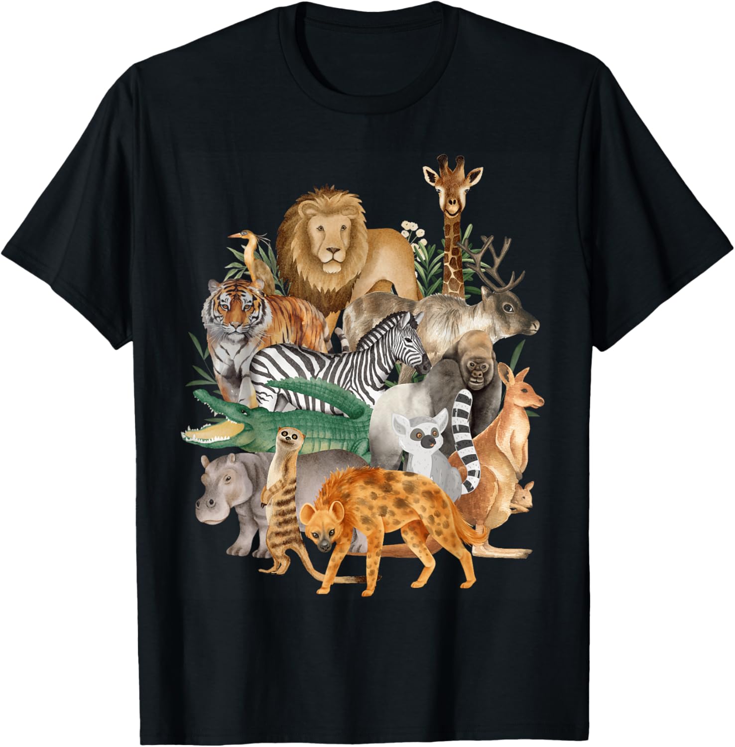 Men Women And Kids Wildlife Zoo Day Party Cute Animals
