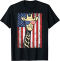 Usa Flag Patriotic Giraffe Sunglasses Funny Animal Lover